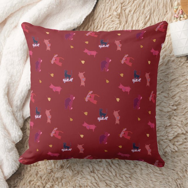 Kitten Pattern Cushion (Blanket)