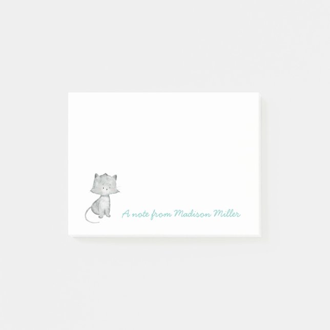 Kitten Personalised Post-it Notes (Front)