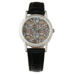 Kitten Photo Collage, Ladies Wristwatch