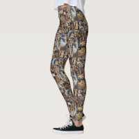 Kitten Photo Collage, Leggings