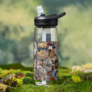 Kitten Photo Collage, Water Bottle