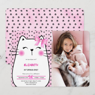 Kitten Photo Invitation