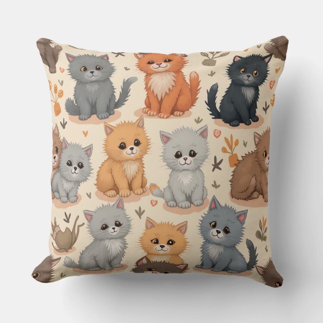 Kitten pillow cushion (Front)