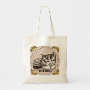 Kitten Sleeping tote bag