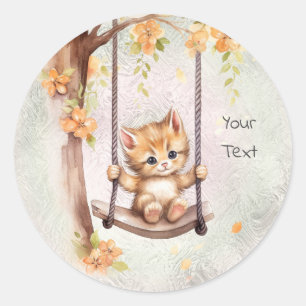 Kitten Swing Sticker