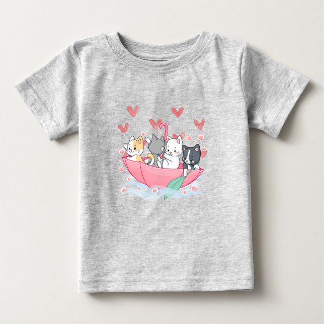 Kitten Umbrella   Baby T-Shirt (Front)