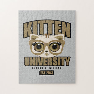 Kitten University - Brown Jigsaw Puzzle
