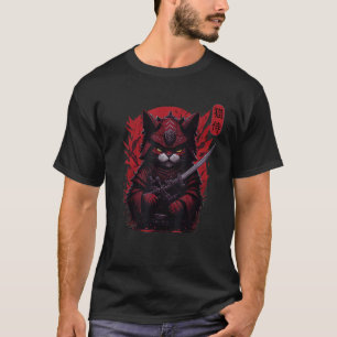 kitten warriors Ninja Japanese Samurai Cat ? ? T-Shirt
