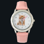 Kitten Watch Gift Sweet Baby Cat<br><div class="desc">Cute Kitten Watches Sweet Baby Cat Painting - Customisable - or Choose / Add Your Unique Text - Name / Colours / Font / Size / Elements - Image / more - Make Your Special Gift - Resize and move or remove and add elements / text with Customisation tool !...</div>