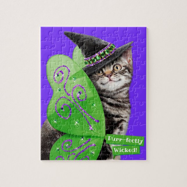 Kitten Witch Fairy Jigsaw Puzzle (Vertical)