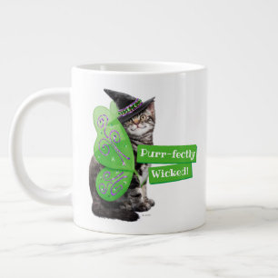 Kitten Witch Fairy Large Coffee Mug
