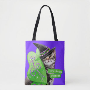 Kitten Witch Fairy Tote Bag