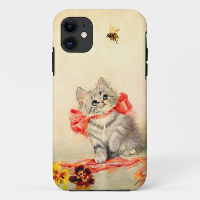 Kitten with a Red Ribbon Case-Mate iPhone Case (Back)