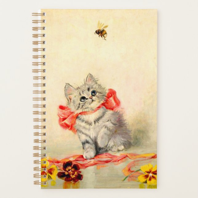 Kitten with a Red Ribbon Planner (Front)