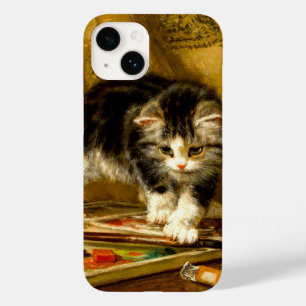 Kitten with Paint and Brushes Case-Mate iPhone 14 Case