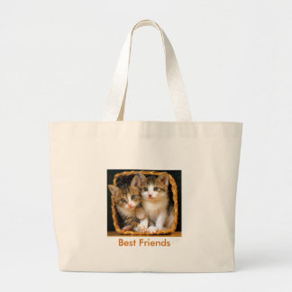 kittens2, Best Friends Large Tote Bag