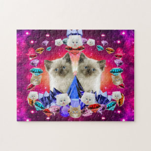 Kittens and Diamonds Jigsaw Puzzle