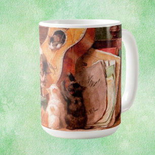Kittens and Guitar - The Musicians Coffee Mug
