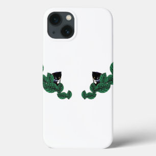 Kittens and Leaves (customisable) iPhone 13 Case
