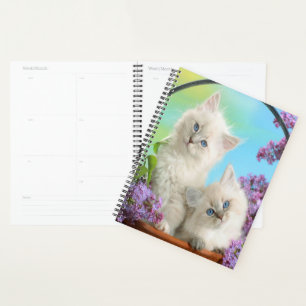 Kittens and Lilacs Planner