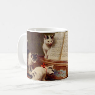Kittens and Piano Coffee Mug