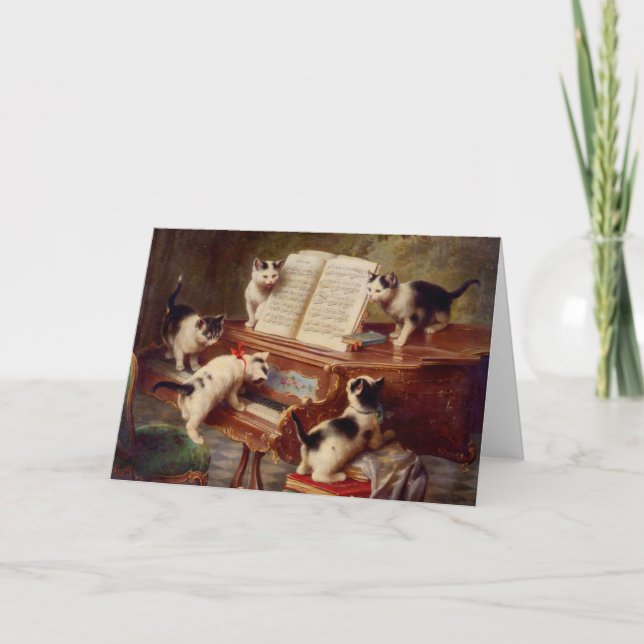 Kittens and Piano Invitation (Front)