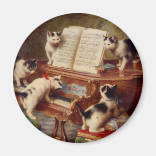 Kittens and Piano Magnet