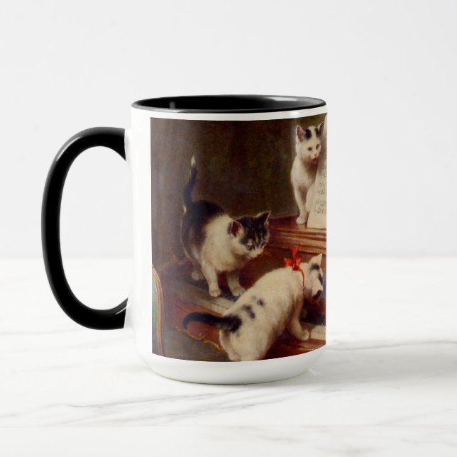 Kittens and Piano Mug (Left)