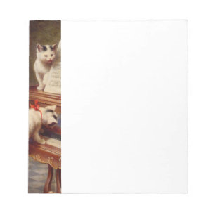 Kittens and Piano Notepad