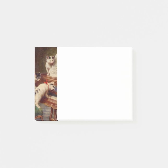 Kittens and Piano Post-it Notes (Front)