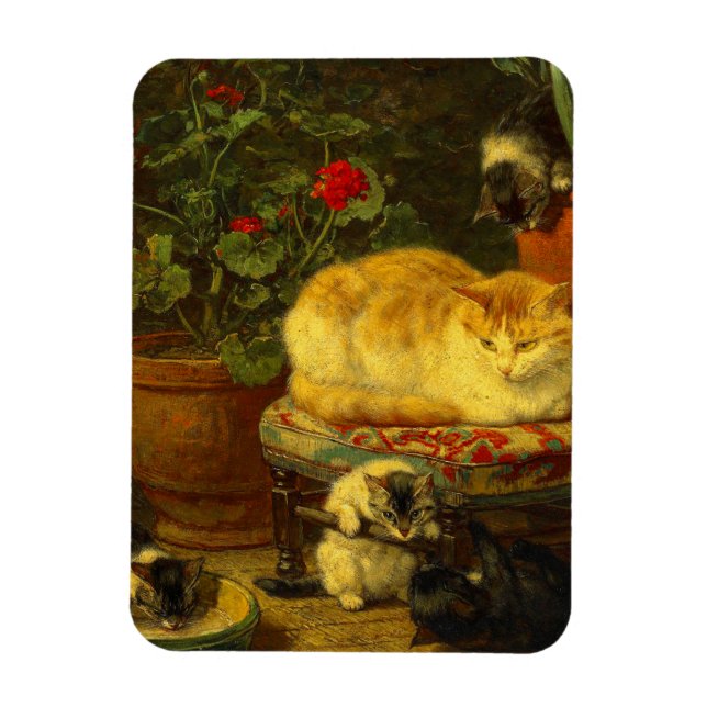 Kittens at Play Magnet (Vertical)