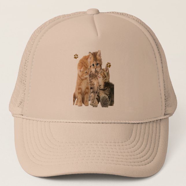 Kittens at play products trucker hat (Front)
