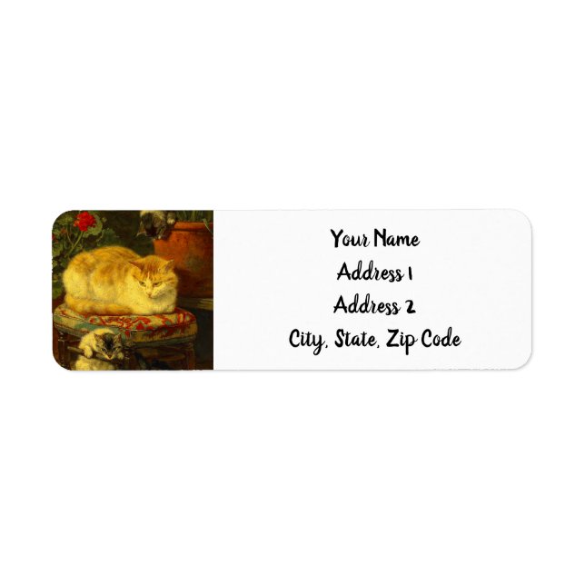 Kittens at Play Return Address Label (Front)