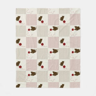Kittens Backgrounds Fleece Blanket