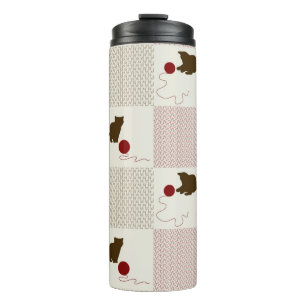 Kittens Backgrounds Thermal Tumbler