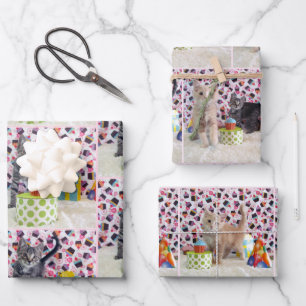 Kittens! (cats) Buffington and Patton's Birthday Wrapping Paper Sheet