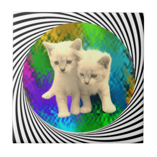 KITTENS CERAMIC TILE
