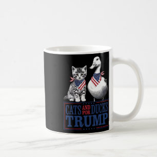 Kittens For Trump Cats And Ducks For Trump Vance Coffee Mug