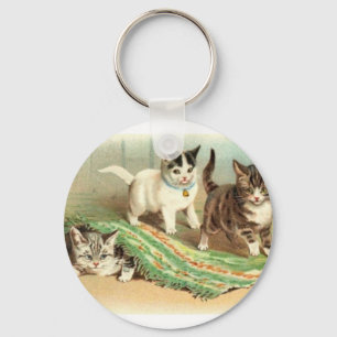 Kittens Hide and Seek Key Ring