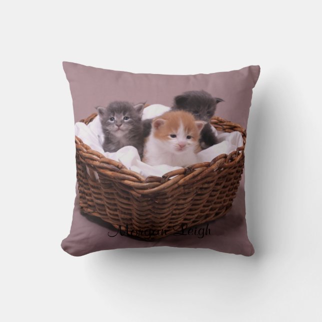 Kittens in a Basket Cushion (Front)