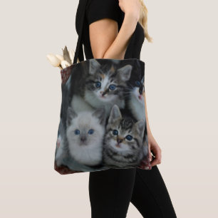 Kittens In A Basket Tote Bag