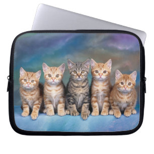 Kittens in a Row Laptop Sleeve