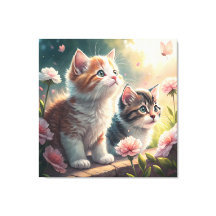 Kittens in an Autumn Garden – Cosy & Adorable Cat 