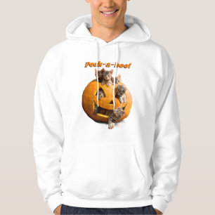 Kittens in Jack-o-Lantern Hoodie