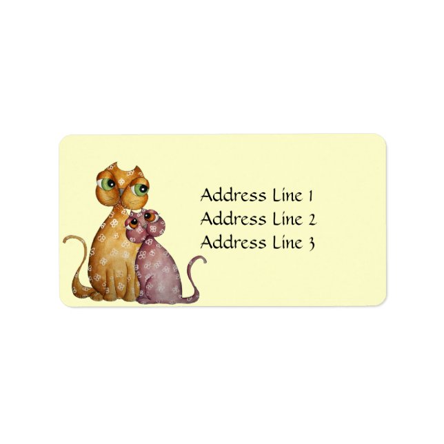 Kittens in Love Address Label (Front)