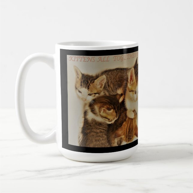 Kittens in repose picture original       coffee mug (Left)