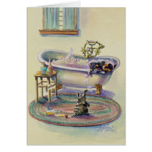 KITTENS in the BATHTUB by SHARON SHARPE
