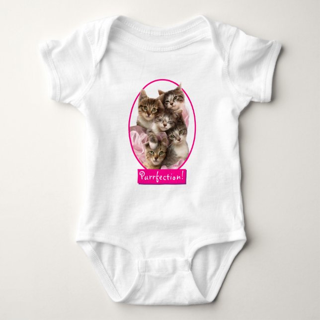 Kittens in Tutus Baby Bodysuit (Front)
