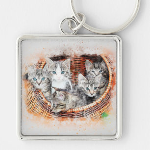 Kittens Key Ring