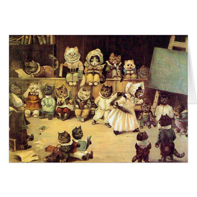 Kittens of a Cat's School, Louis Wain (Front Horizontal)